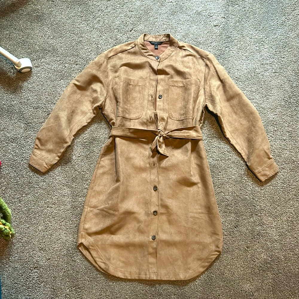 Banana Republic Factory Dress Vegan Suede